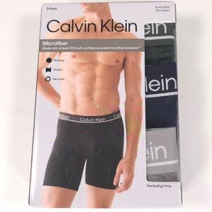 Calvin Klein 3 Pack Boxer Brief LARGE & XL Microfiber Wicking Stretch‎